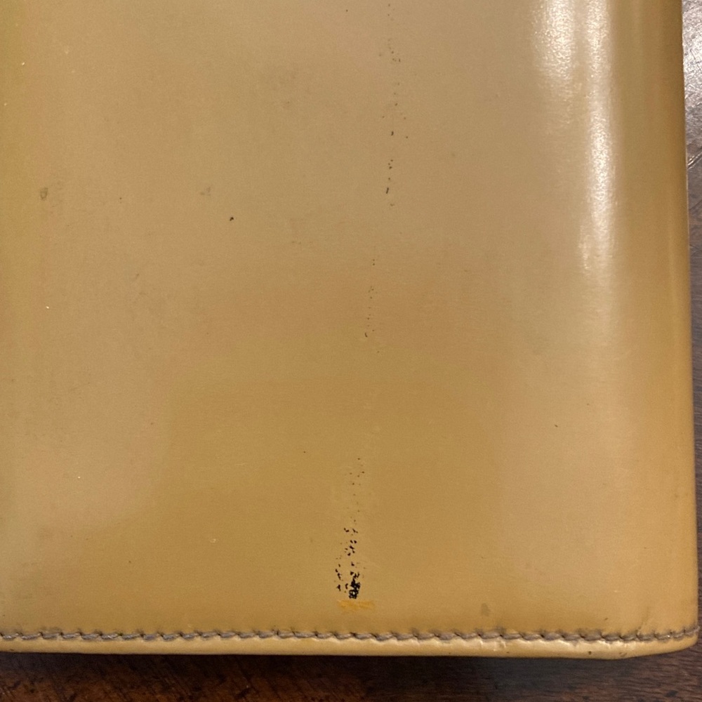 Gucci Vintage long wallet in camel leather with silver-tone "G-clasp" closure. - Picture 9 of 9